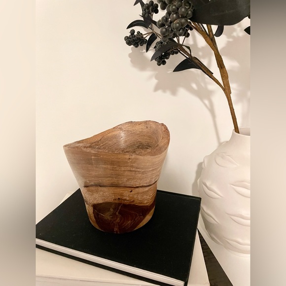 Handcrafted Decorative Wood Bowl - Picture 2 of 4